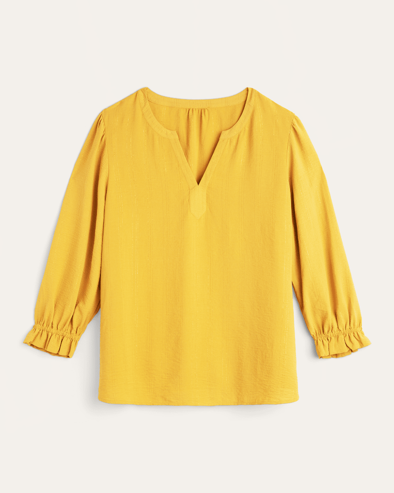 Front of plus size Marie-Anne Peasant Blouse by Meri Skye | Dia&Co | dia_product_style_image_id:170480